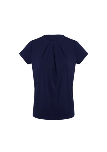 Picture of Biz Corporates Ladies Blaise Top Short Sleeve 95% Polyester, 5% Elastane