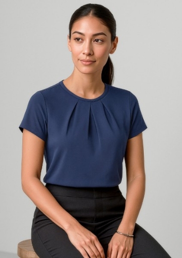 Picture of Biz Corporates Ladies Blaise Top Short Sleeve 95% Polyester, 5% Elastane