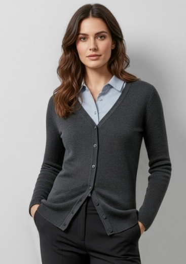 Picture of Biz Collection Ladies Milano Longline Cardigan 50% Wool, 50% Acrylic