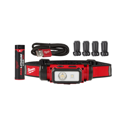 Picture of Milwaukee REDLITHIUM™ USB Rechargeable Hard Hat Headlamp 600 Lumen 3.0Ah Kit
