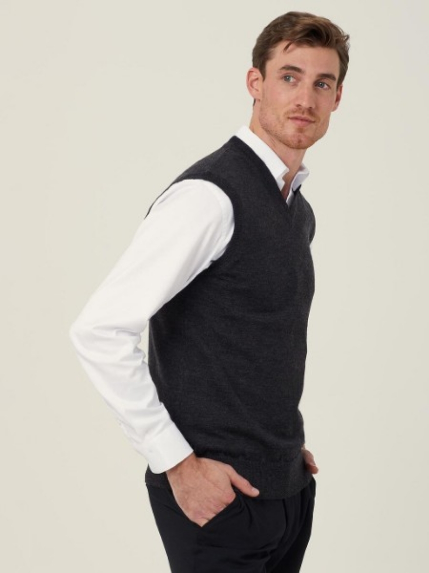 Picture of NNT Mens Pure Wool V-Neck Vest