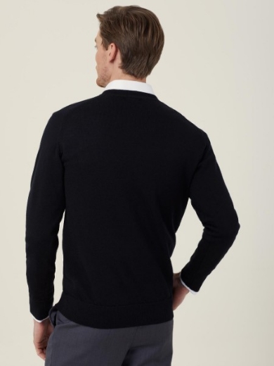 Picture of NNT Mens Pure Wool V-Neck Sweater
