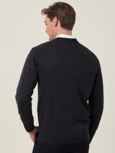 Picture of NNT Mens Pure Wool V-Neck Sweater