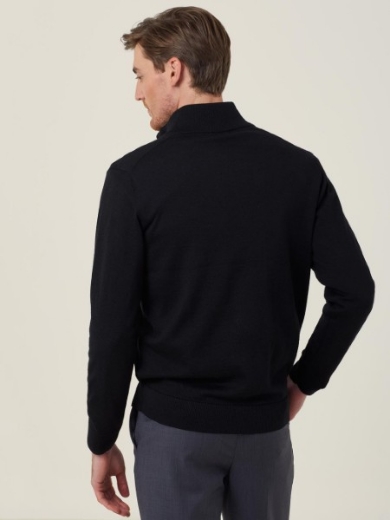 Picture of NNT Mens Long Sleeve Zip Neck Jumper