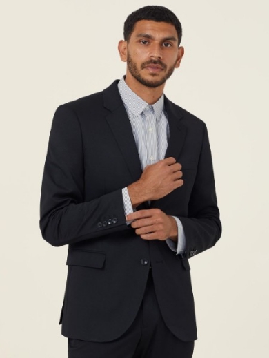 Picture of NNT Mens 2 Button Jacket PV Stretch Twill Black
