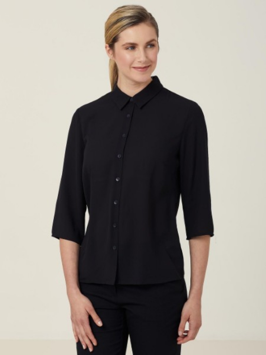 Picture of NNT Ladies Georgie 3/4 Pleat Back Shirt