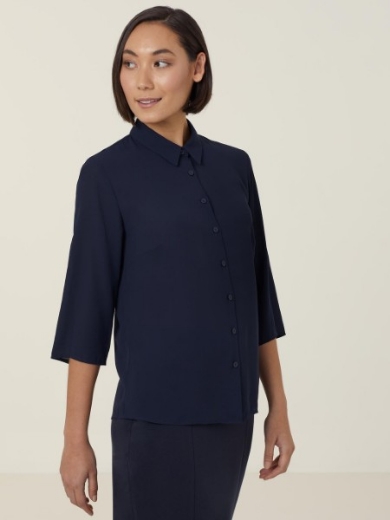 Picture of NNT Ladies Georgie 3/4 Pleat Back Shirt