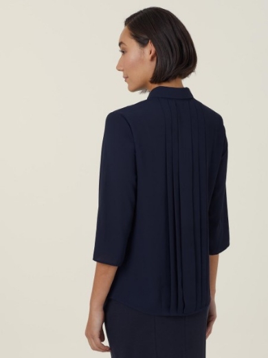 Picture of NNT Ladies Georgie 3/4 Pleat Back Shirt