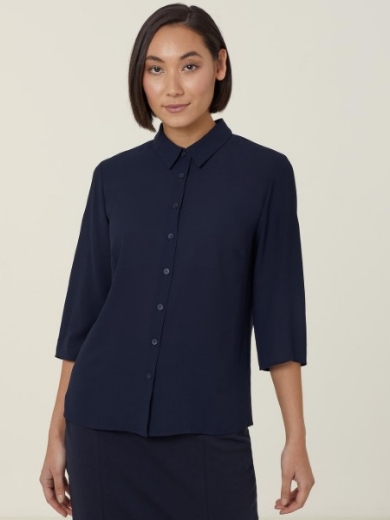 Picture of NNT Ladies Georgie 3/4 Pleat Back Shirt