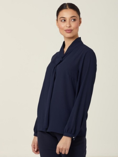 Picture of NNT Ladies Georgie Tie Neck Blouse