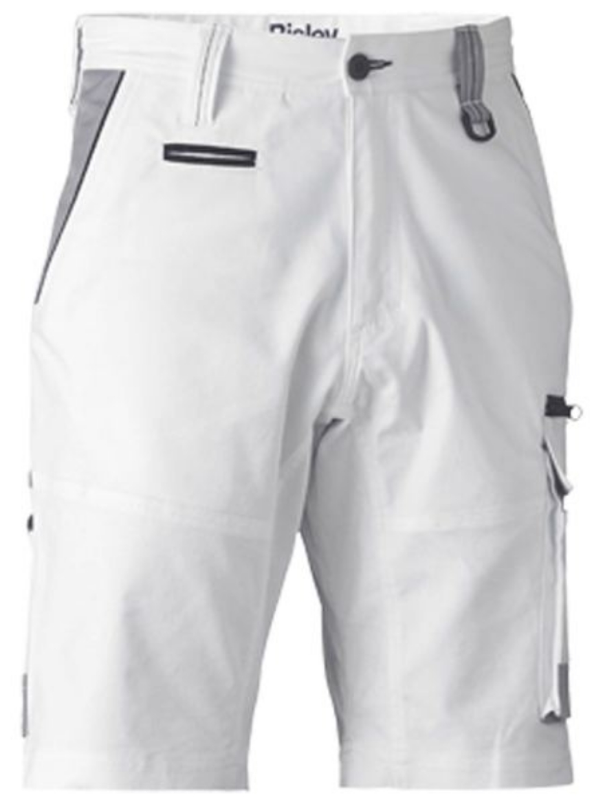 Picture of Bisley Painters Contrast Cargo Short White