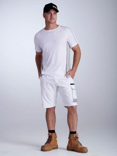 Picture of Bisley Painters Contrast Cargo Short White