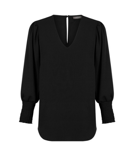 Picture of Gloweave Cleo Ladies V Neck Shirred Cuff Top