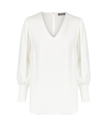 Picture of Gloweave Cleo Ladies V Neck Shirred Cuff Top