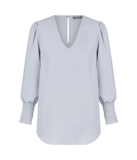 Picture of Gloweave Cleo Ladies V Neck Shirred Cuff Top