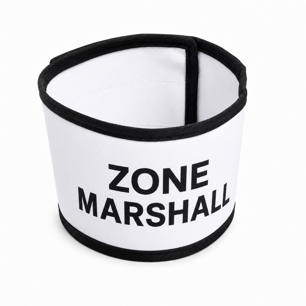 Picture of Zone Marshall Arm Bands, White Drill with Black Vinyl Lettering